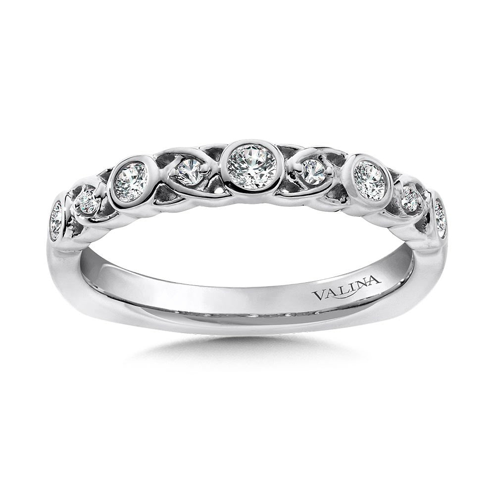 Valina Decorative Stackable Diamond Wedding Band RS9834BW