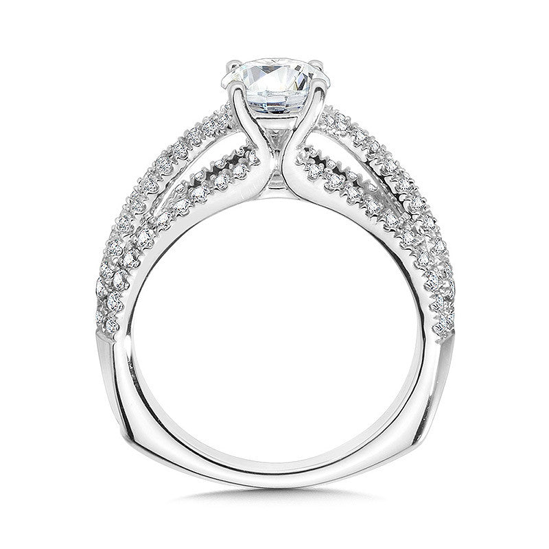 Valina Split Shank Diamond Engagement Ring R1057W