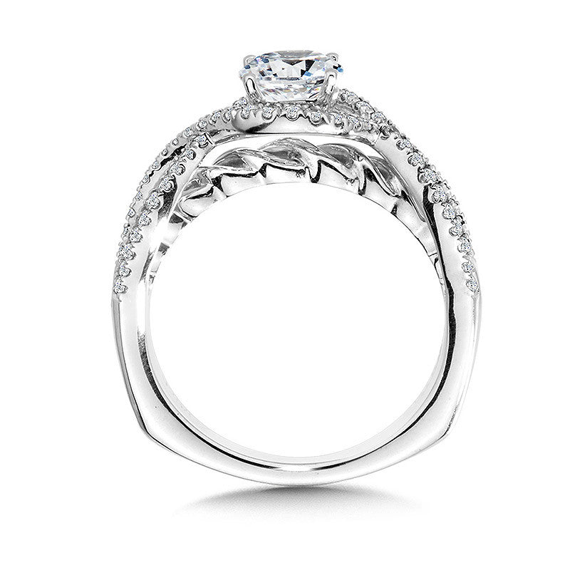 Valina Spiral Diamond Engagement Ring R1058W