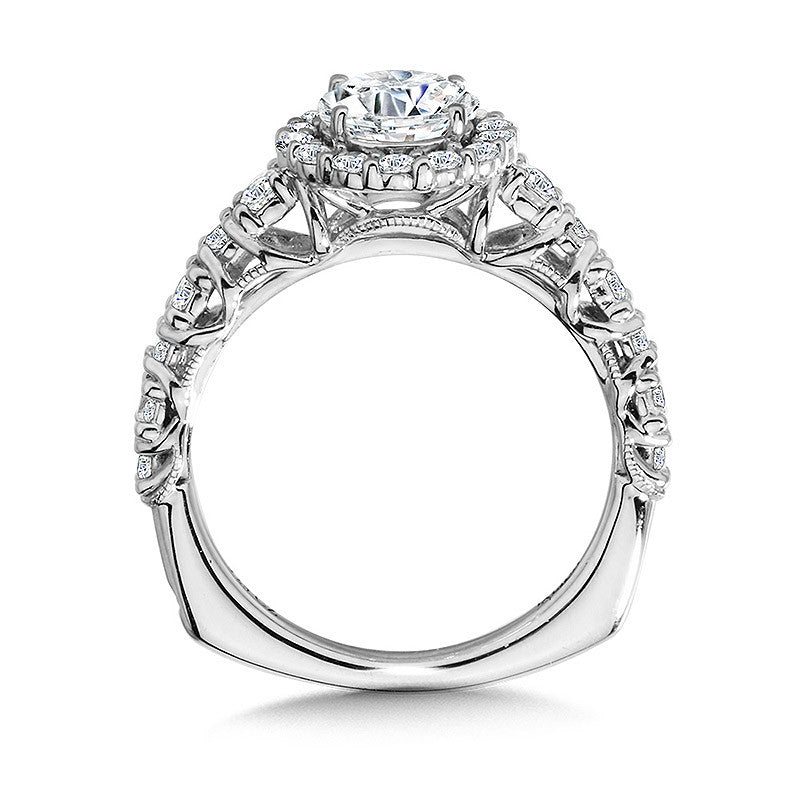 Valina Halo Diamond Engagement Ring R1066W