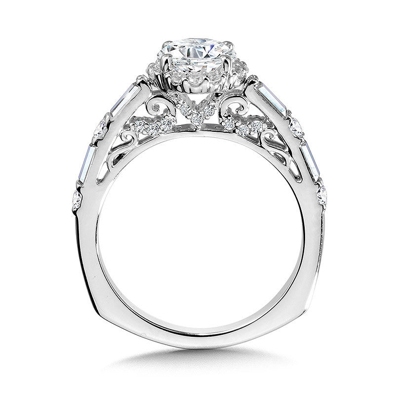 Valina Halo Diamond Engagement Ring R1062W