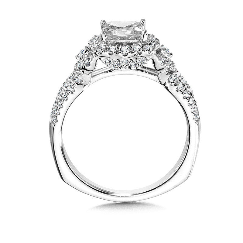Valina Princess-Cut Diamond Engagement Ring R1060W