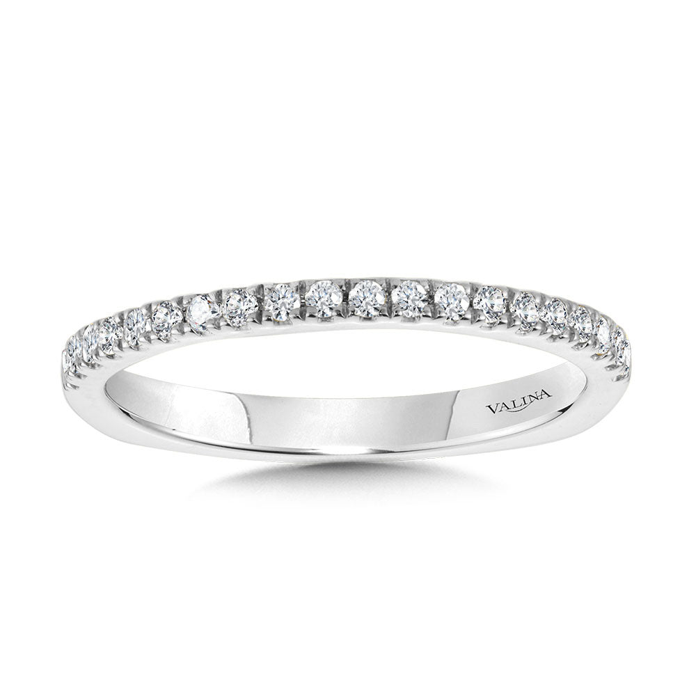 Valina WG Straight Diamond Wedding Band R2239BW