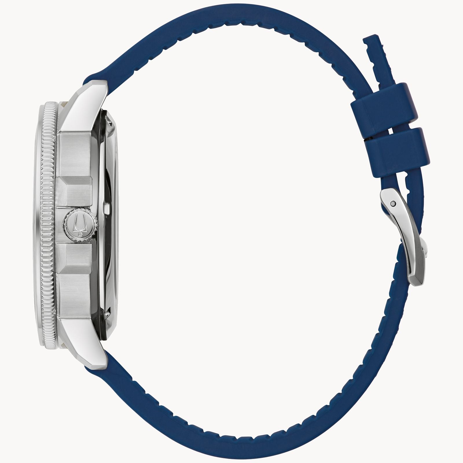 Bulova Marine Star Series C Mens Automatic Blue Leather Bracelet Watch