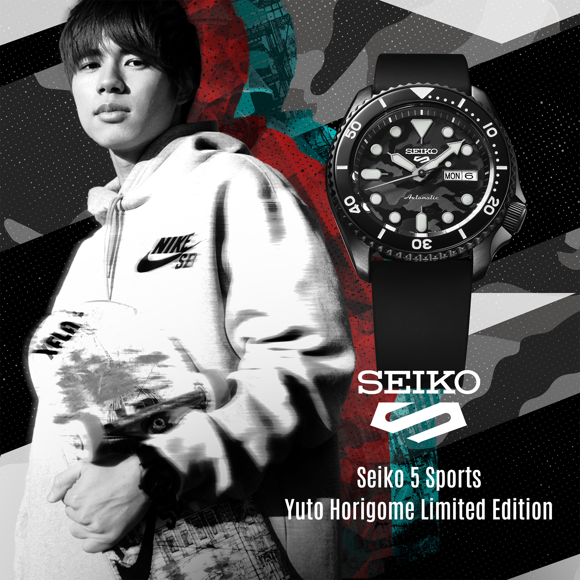 Seiko 5 Sports Yuto Horigome Limited Edition SRPJ39