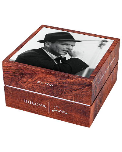 Bulova 96B345 Frank Sinatra Best is Yet to Come Gray Textured Dial Manual Wind
