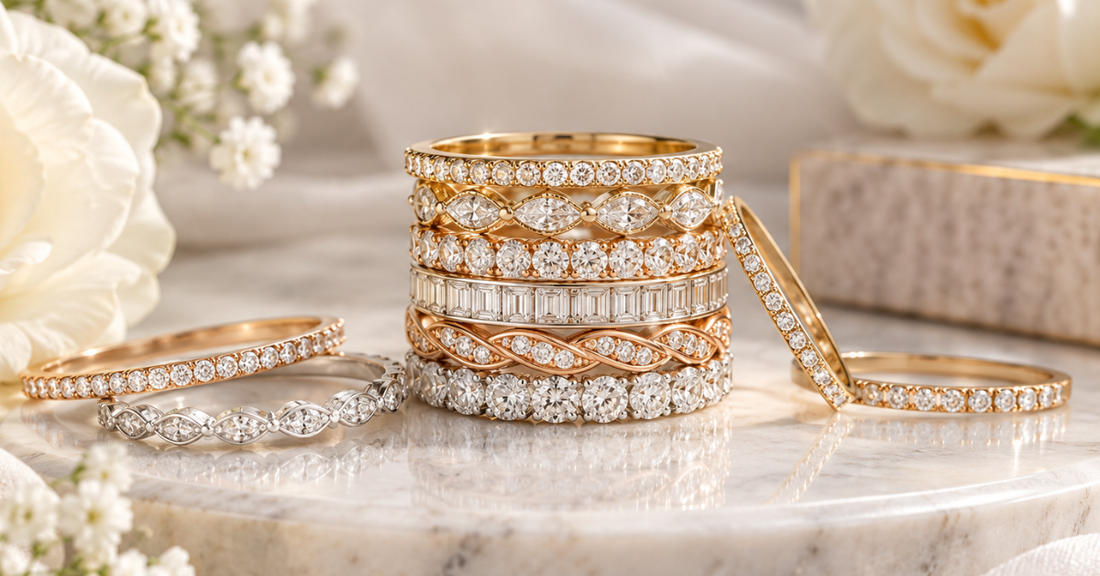 What Are Stackable Wedding Bands? Styles, Tips, and Ideas
