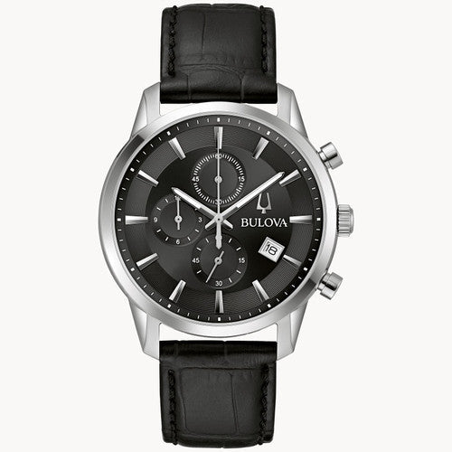 Bulova 98B403 Sutton Black Dial Chronograph