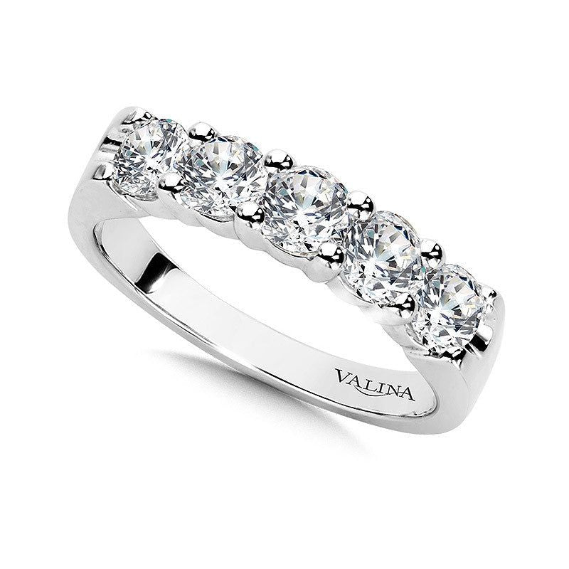Valina 1.25 Carat 5-Stone Statement Diamond Wedding Band WBD011-W