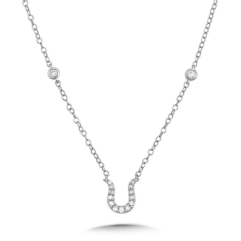 HORSESHOE DIAMOND ENHANCER NECKLACE PDD3090-W