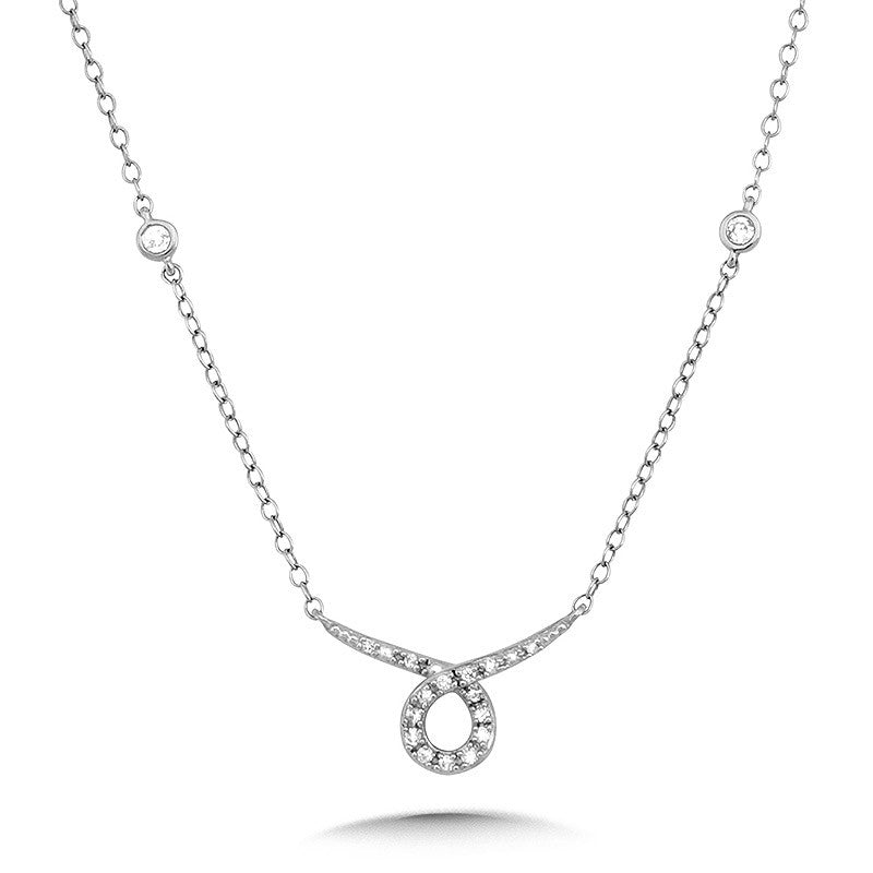 OPEN-INFINITY DIAMOND ENHANCER NECKLACE PDD3089-W