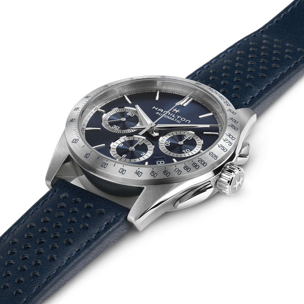 Hamilton H36616640 Jazzmaster Performer Auto Chronograph 42mm Blue