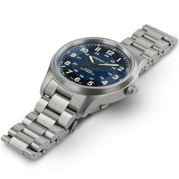 Hamilton H70545140 Khaki Field Titanium Auto 42mm Blue