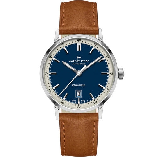 Hamilton H38425540 American Classic Intra-Matic Auto Blue Dial