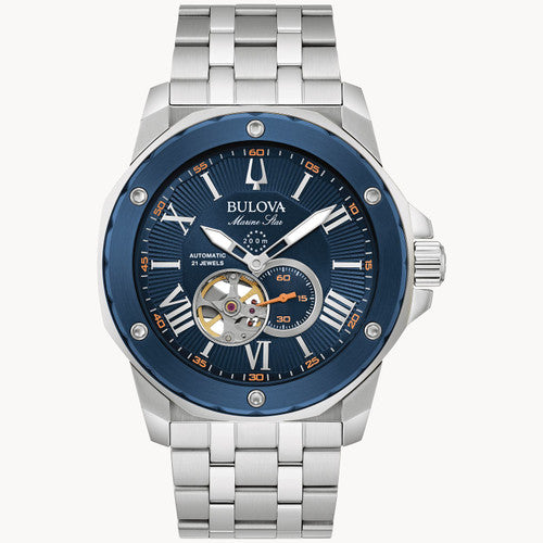 Bulova 98A302 Marine Star Series A Blue Dial Automatic