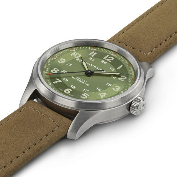 Hamilton H70545560 Khaki Field Titanium Automatic Green Dial