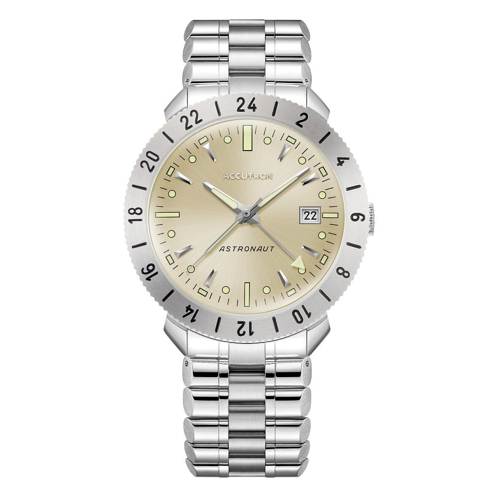 Accutron Stainless Steel Electrostatic Mens Watch 26B204