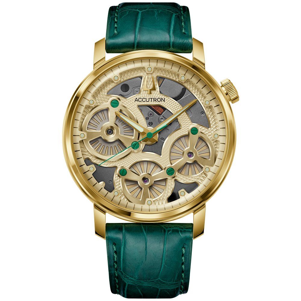 Accutron Stainless Steel Electrostatic Mens Watch 27A205