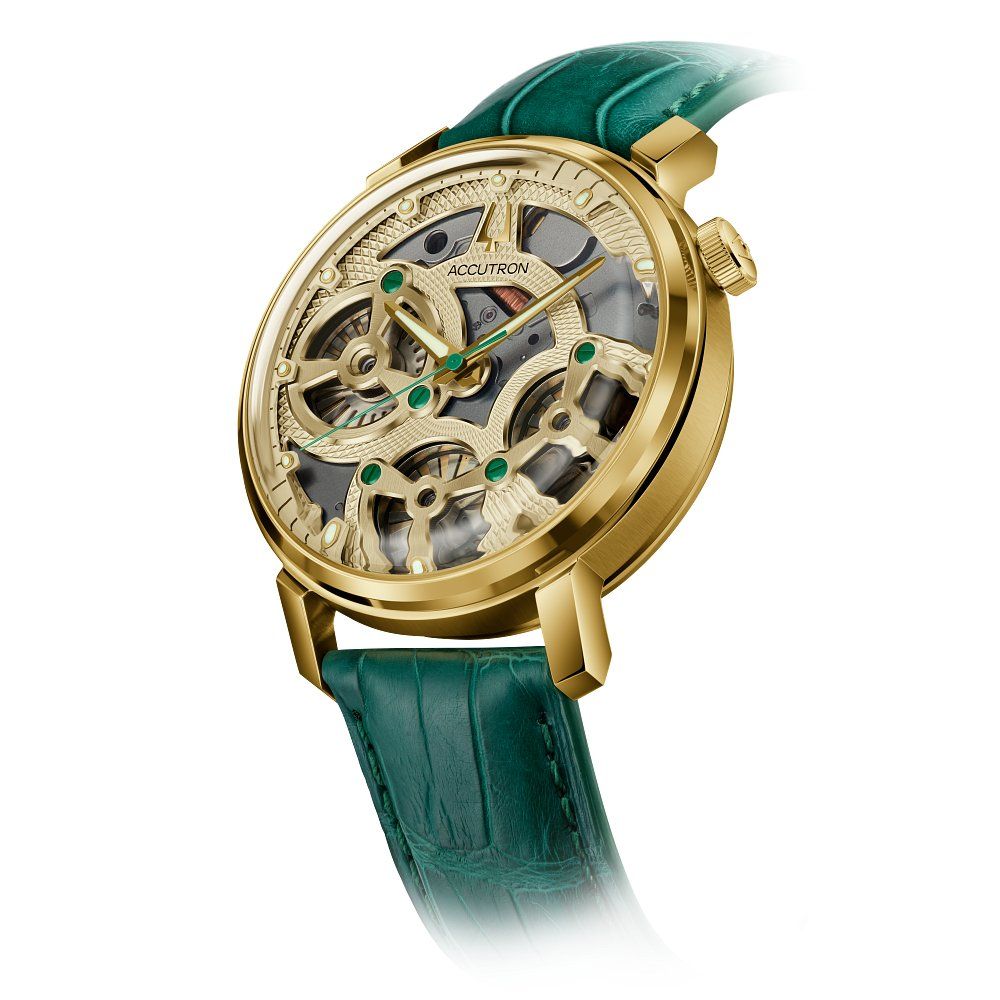 Accutron Stainless Steel Electrostatic Mens Watch 27A205