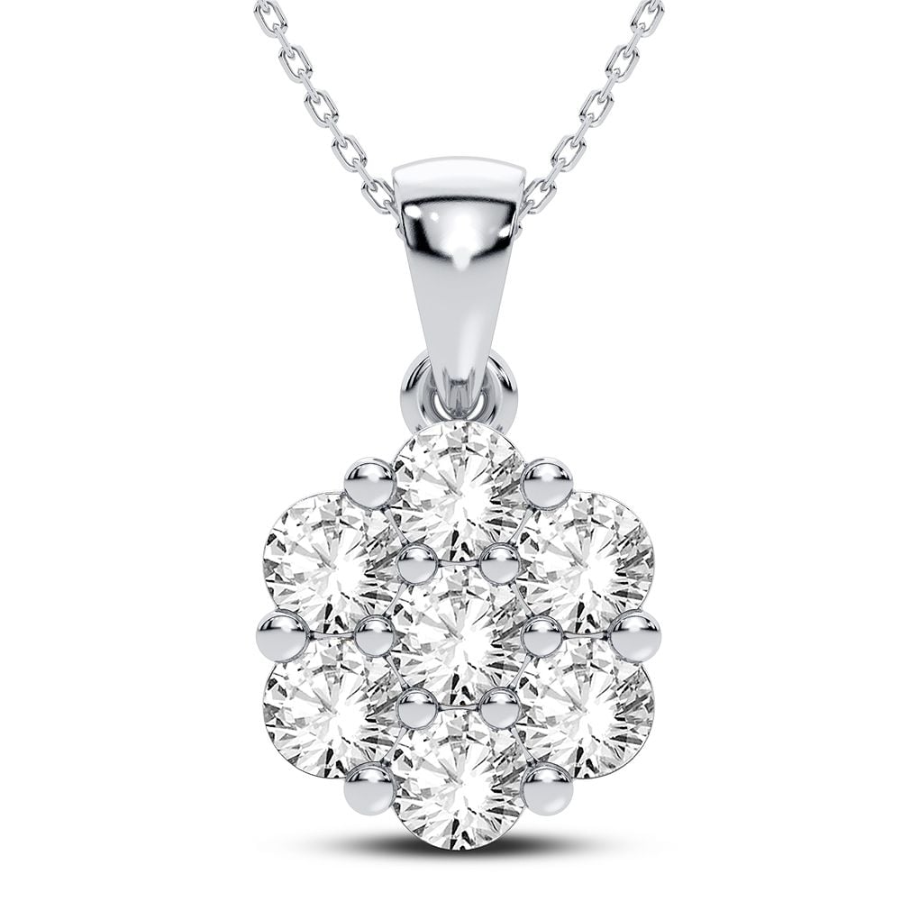 14K 0.50CT Certified Lab Grown Diamond Pendant 68472