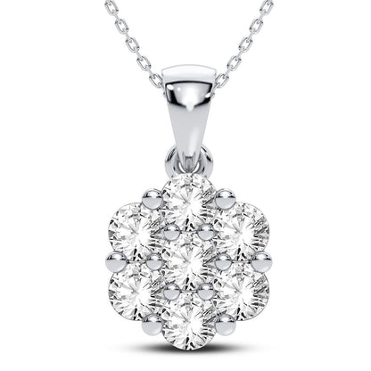 14K 0.50CT Certified Lab Grown Diamond Pendant 68472