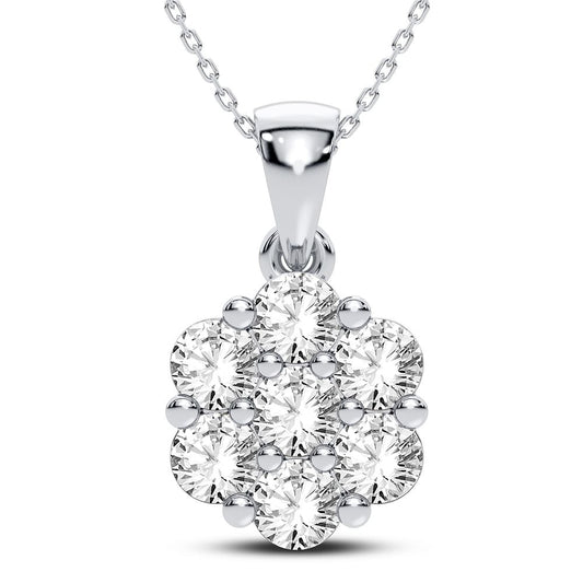 14K 0.50CT Certified Lab Grown Diamond Pendant 68472