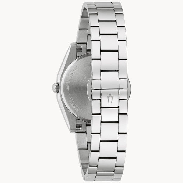 Bulova Surveyor Blue Quartz Diamonds Ladies 96P229