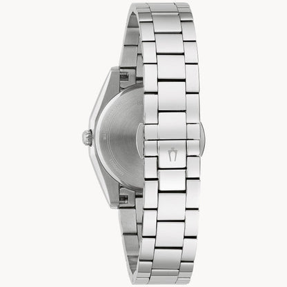 Bulova Surveyor Blue Quartz Diamonds Ladies 96P229