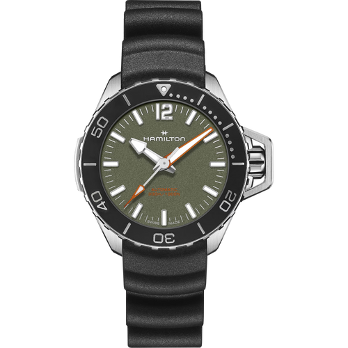 Hamilton H77455360 Khaki Navy Frogman Automatic Green Dial 41mm