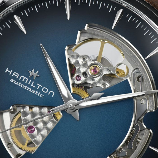 Hamilton H32675540 Jazzmaster Open Heart Auto Blue Dial