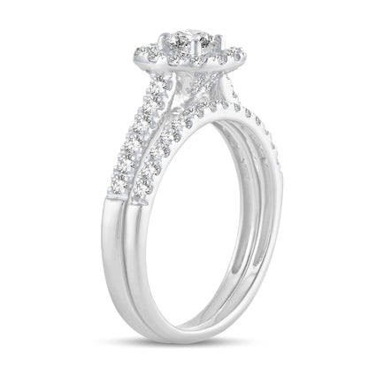 10K 1.00CT Lab Grown Bridal Set 67488