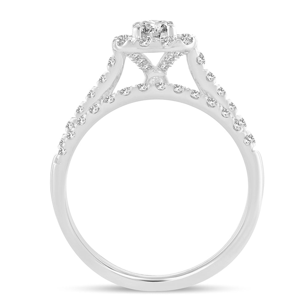 10K 1.00CT Lab Grown Bridal Set 67488