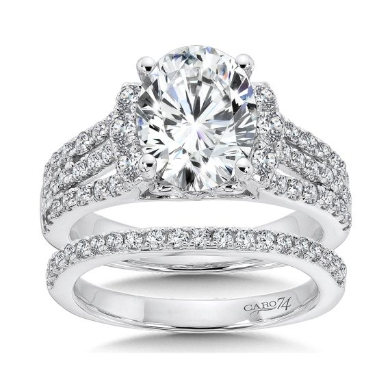 Engagement Ring with Oval Shape CR507W