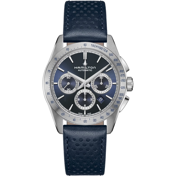 Hamilton H36616640 Jazzmaster Performer Auto Chronograph 42mm Blue