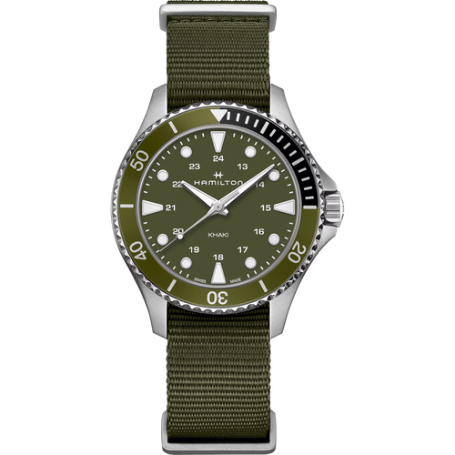 Hamilton H82241961 Khaki Navy Scuba Quartz Green Dial 37mm