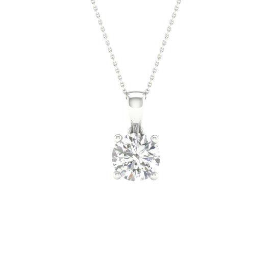 14K 0.50CT Certified Lab Grown Diamond Pendant ( IGI Certified ) 70318