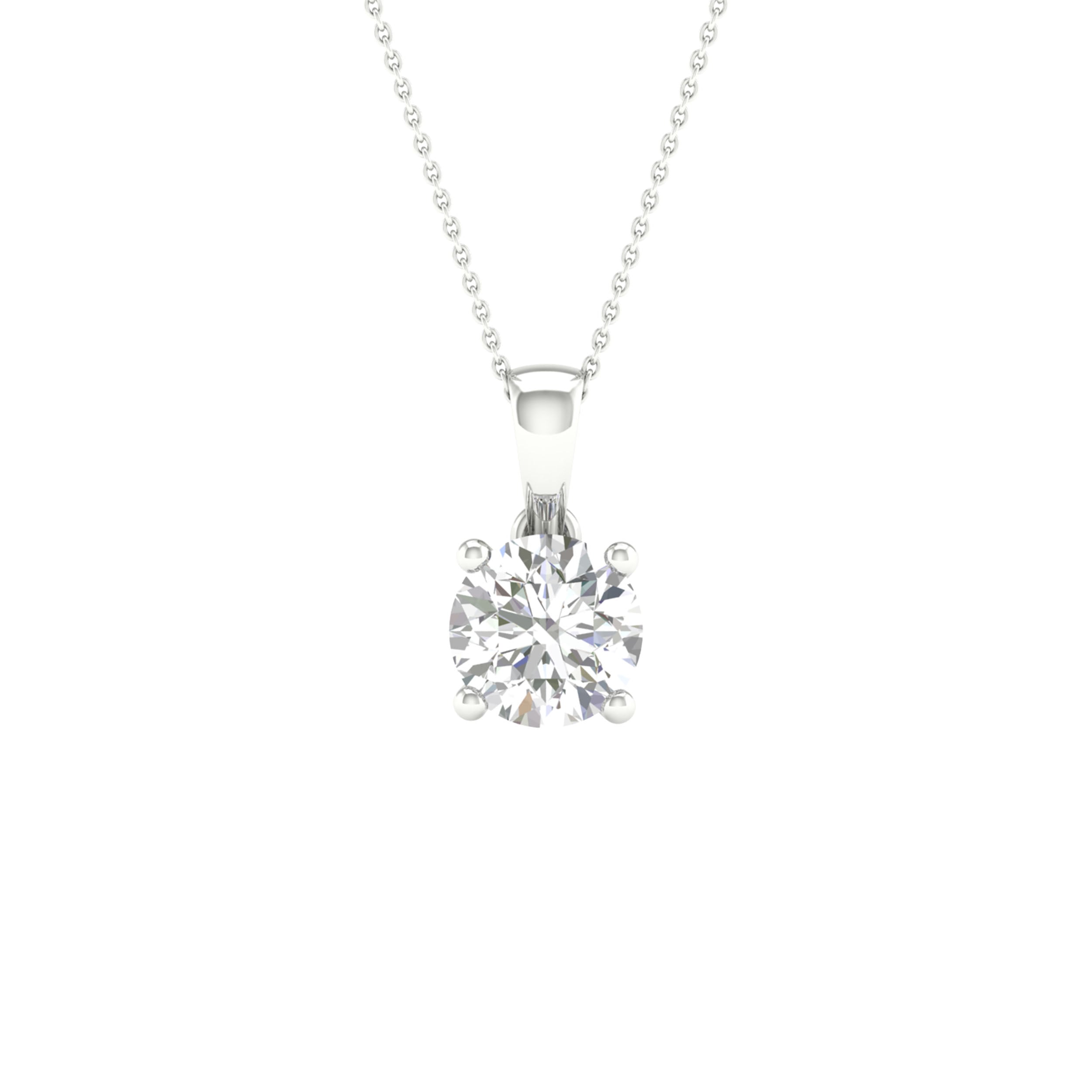 14K 0.50CT Certified Lab Grown Diamond Pendant 70312
