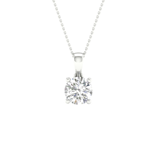 14K 0.50CT Certified Lab Grown Diamond Pendant 70312