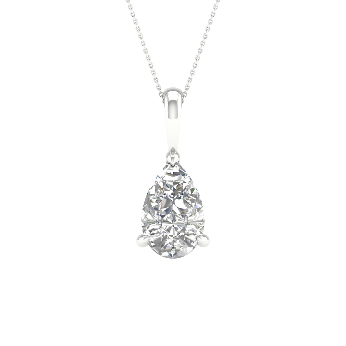 14K 2.00CT Certified Lab Grown Diamond Pendant ( IGI Certified ) 67304