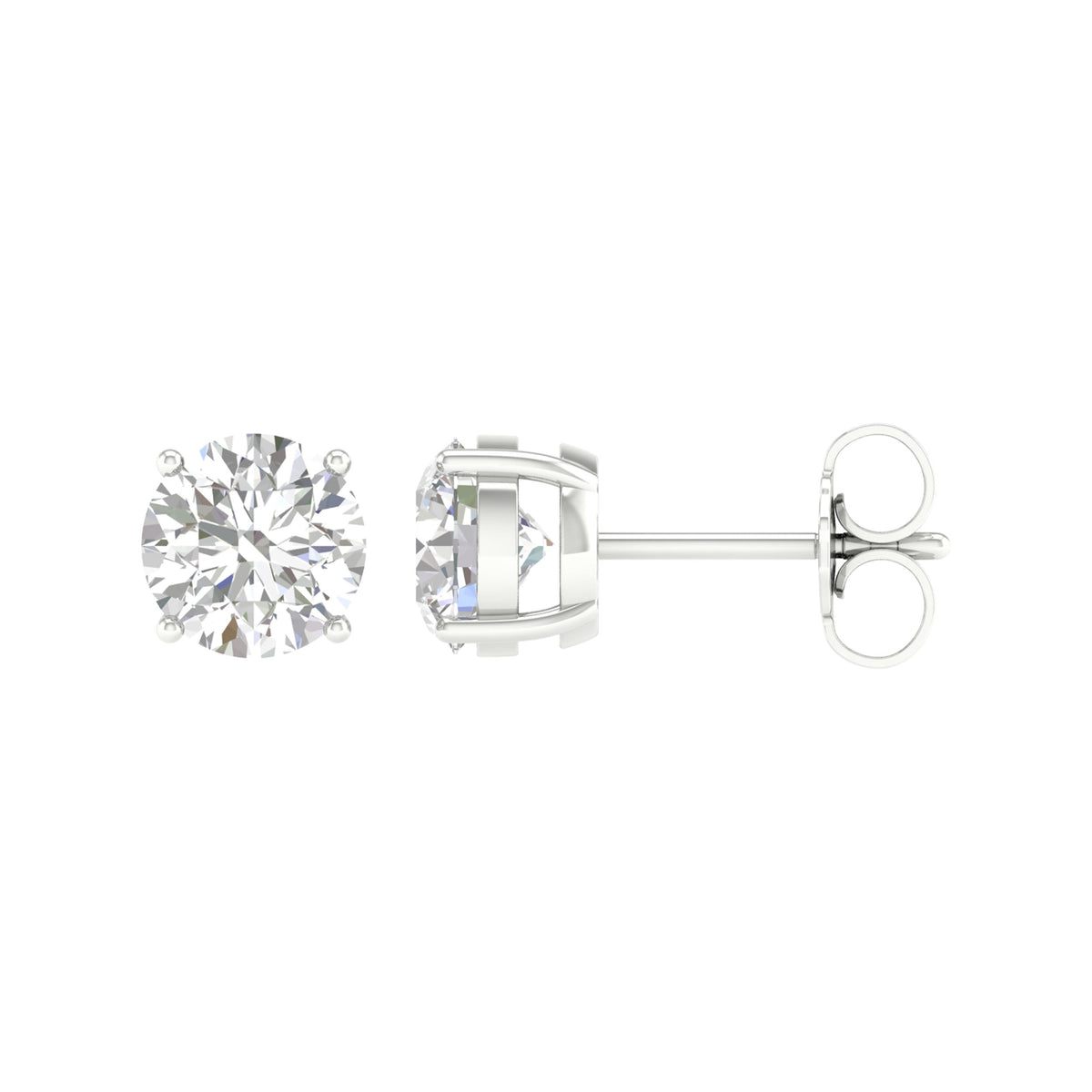 14K 3.15CT Certified Lab Grown Diamond Earrings ( IGI Certified ) 66593