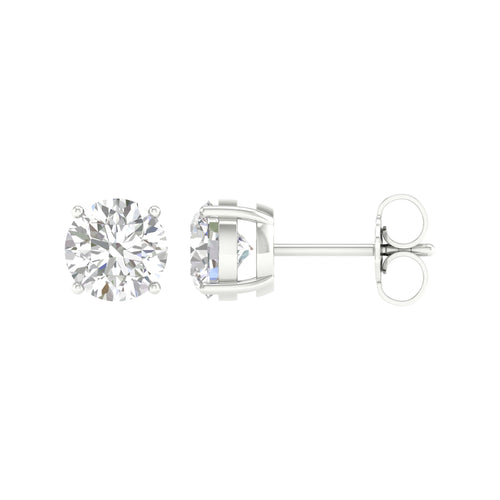 14K 5.00CT Certified Lab Grown Diamond Earrings ( IGI Certified ) 67409