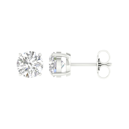 14K 5.00CT Certified Lab Grown Diamond Earrings ( IGI Certified ) 67409