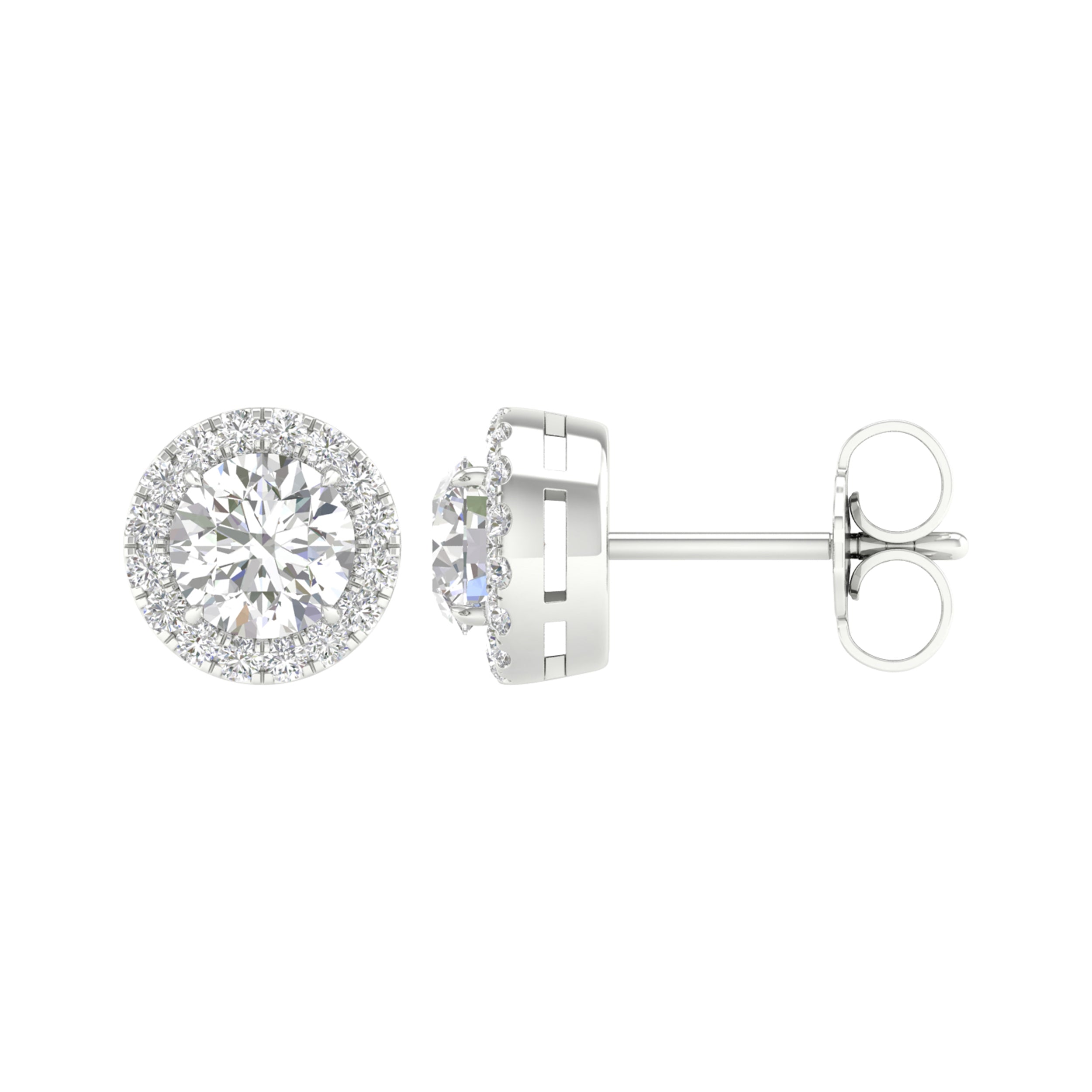 14K 1.16CT Certified Lab Grown Diamond Earrings ( IGI Certified ) 64123