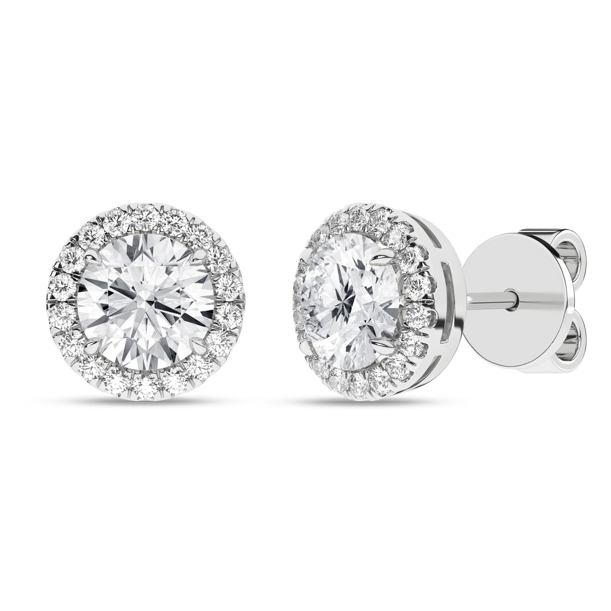 14K 2.25ct Certified Lab Grown Diamond Earrings 64124