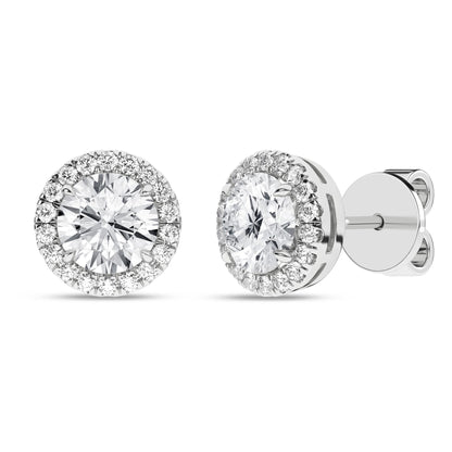 14K 2.25ct Certified Lab Grown Diamond Earrings 64124