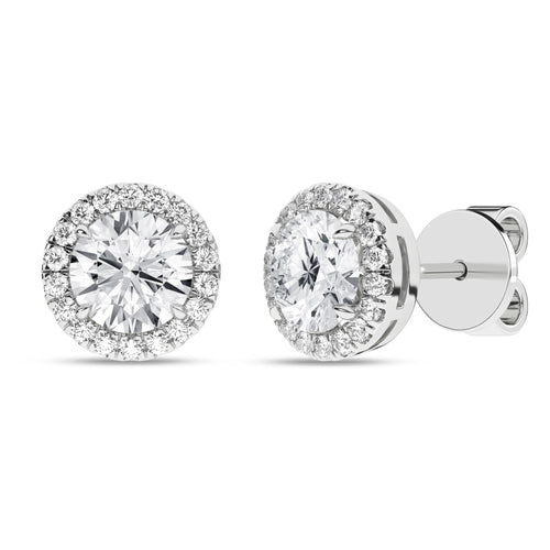 14K 2.25ct Certified Lab Grown Diamond Earrings 64124
