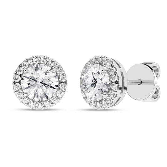 14K 2.25ct Certified Lab Grown Diamond Earrings 64124