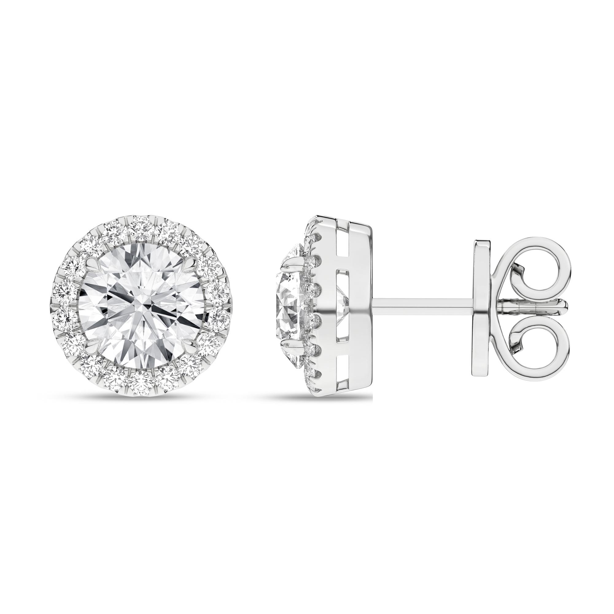14K 2.25ct Certified Lab Grown Diamond Earrings 64124
