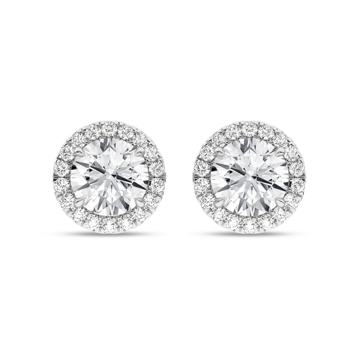 14K 2.25ct Certified Lab Grown Diamond Earrings 64124
