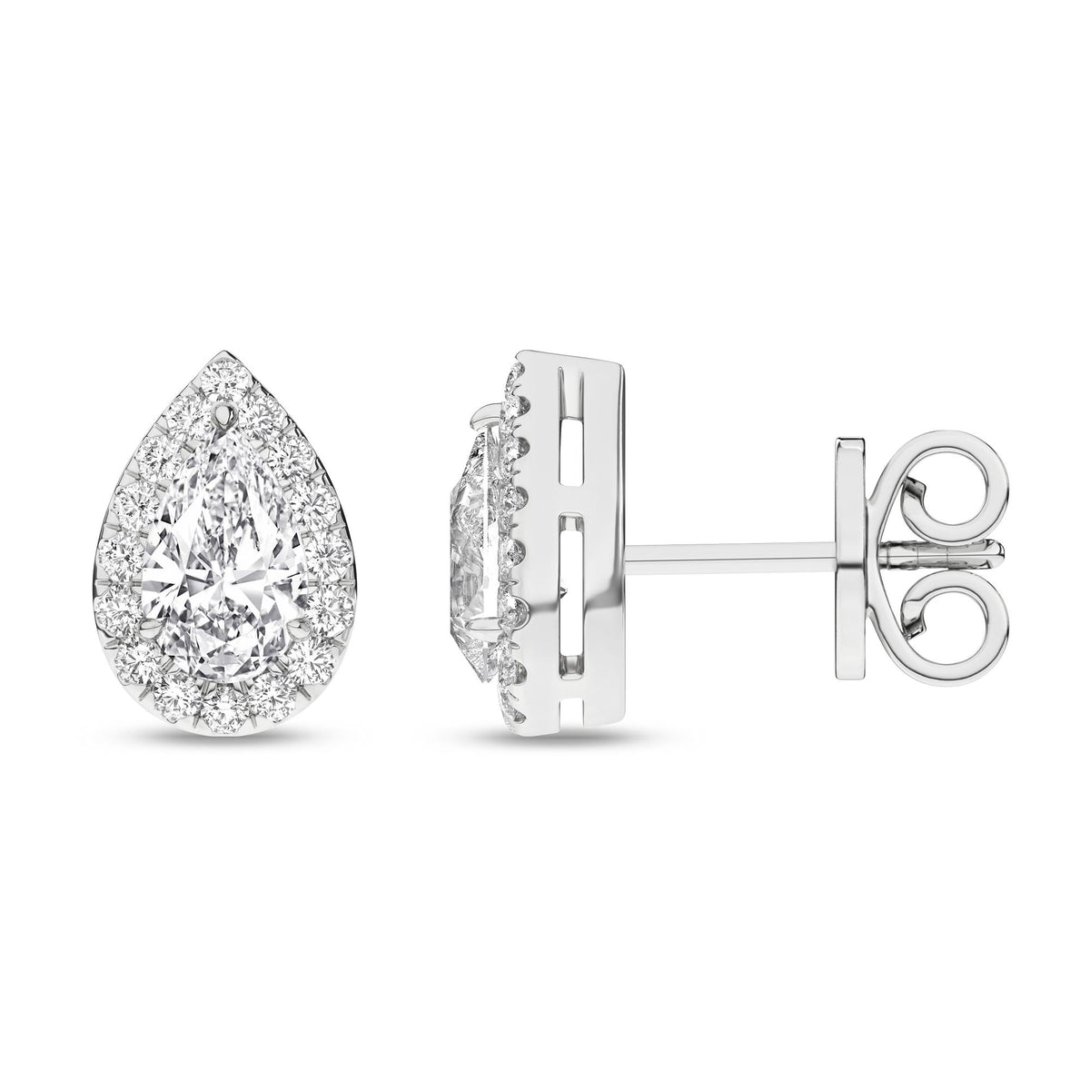 14K 2.25ct Certified Lab Grown Diamond Earrings 64146